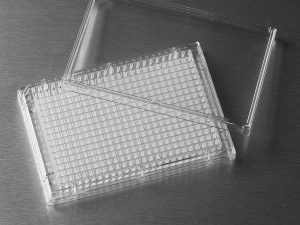 Case of 800 Corning 2580 Polystyrene Flat Bottom 96 Well High Bind Stripwell Clear Microplate Without Frame Or Lid 